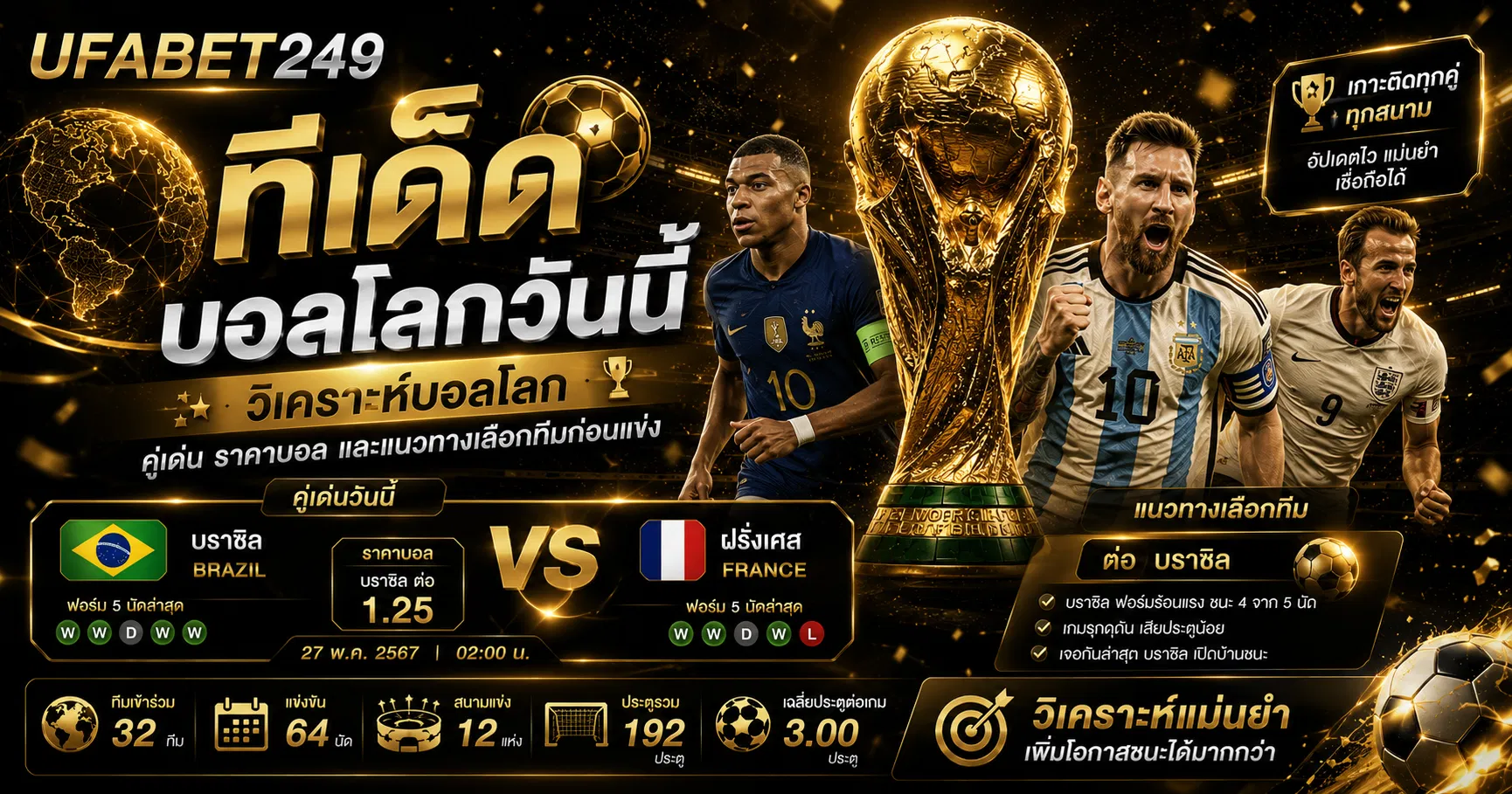 ทีเด็ดบอลโลกวันนี้