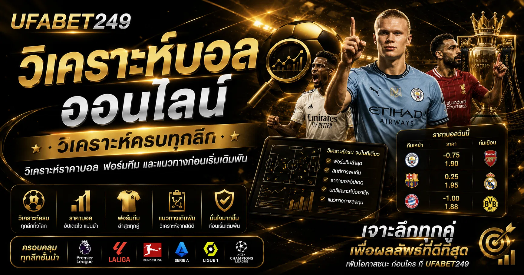 วิเคราะห์บอลออนไลน์ วิเคราะห์บอลวันนี้ครบทุกลีก