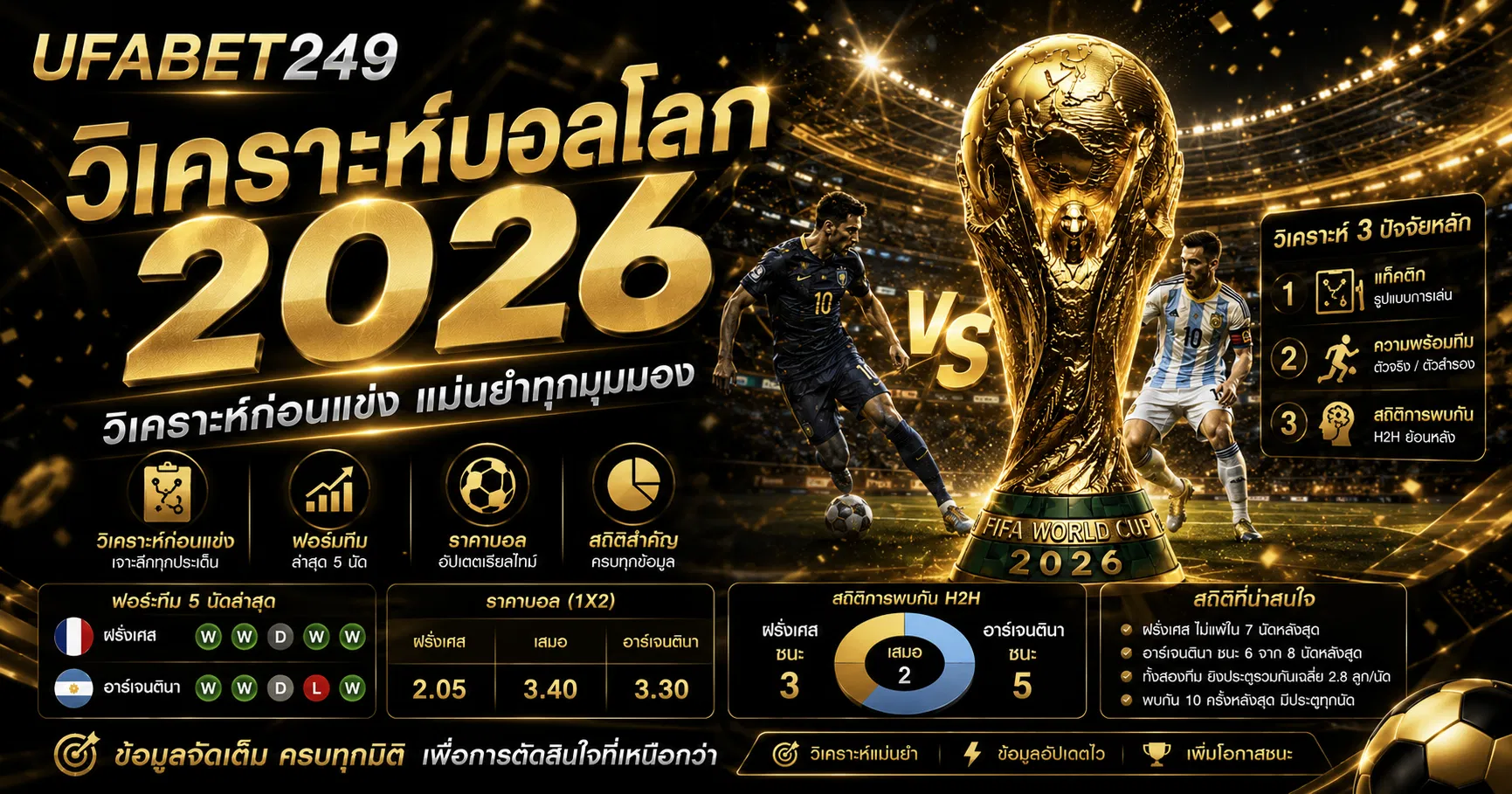 วิเคราะห์บอลโลก 2026 วิเคราะห์บอลวันนี้ก่อนแข่ง